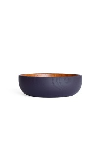 Jujube wood dark bleu deep plate