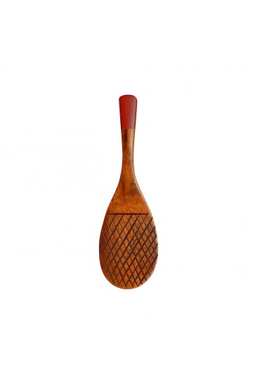 Lithocarpus glaber wood vermilion red rice spatula Shamozi