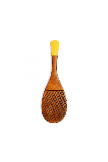 Lithocarpus glaber wood golden yellow rice spatula Shamozi