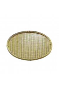 Bamboo large flat basket Zaru