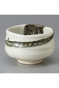Stoneware matcha bowl Minoyaki "Usuzumi"