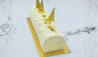 Bûche de Noël au yuzu, chocolat blanc et wasabi