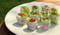 Rouleaux de printemps avec gelée de ponzu
