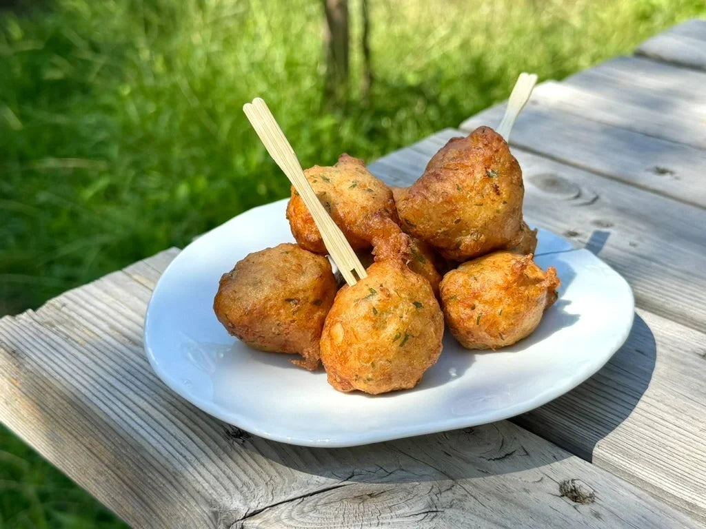 Acras de morue au sarrasin et shichimi
