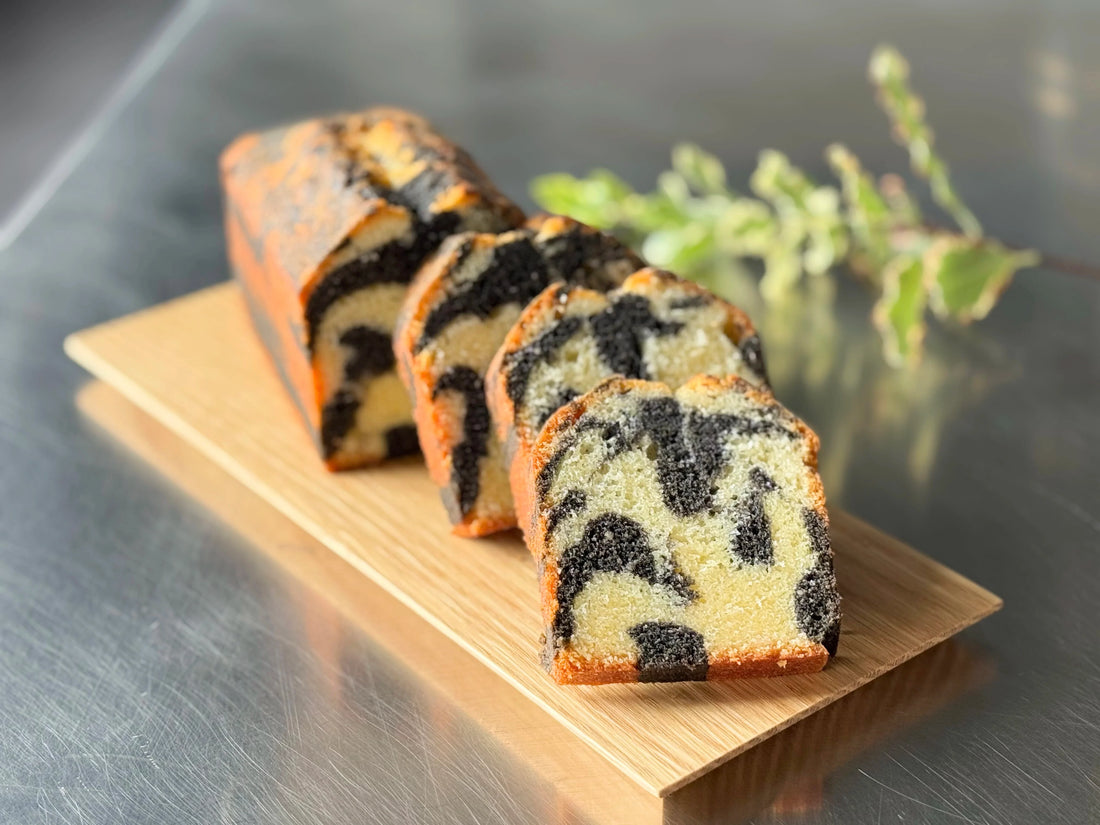 Cake au sésame noir