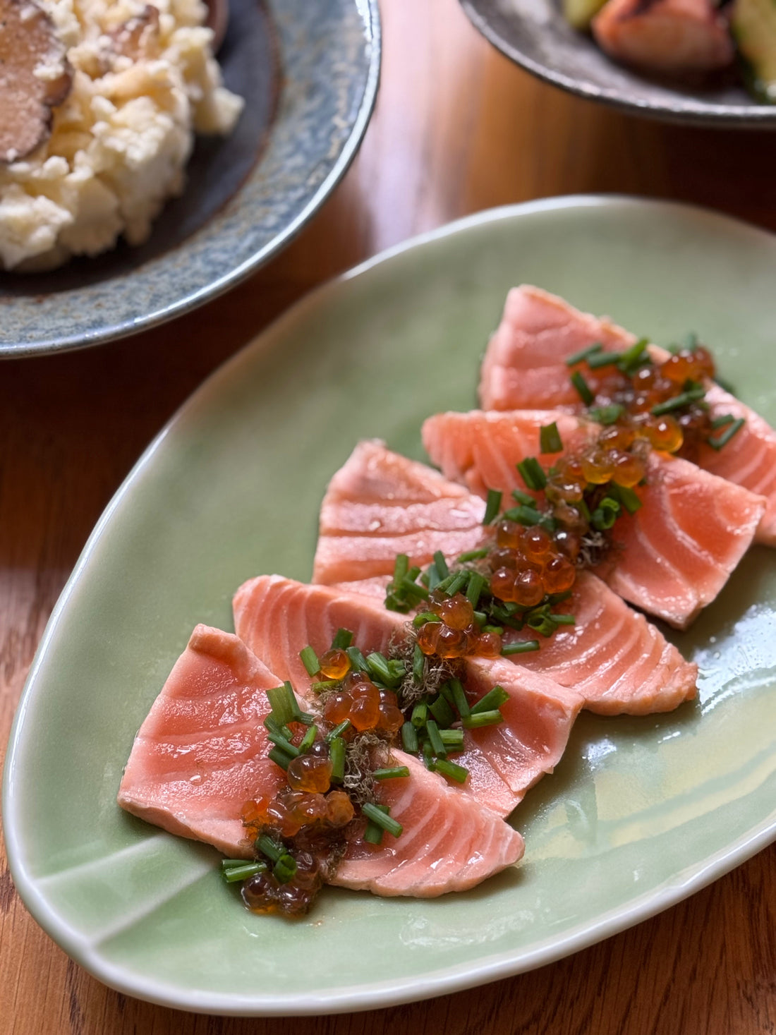 Tataki de saumon au Ponzu