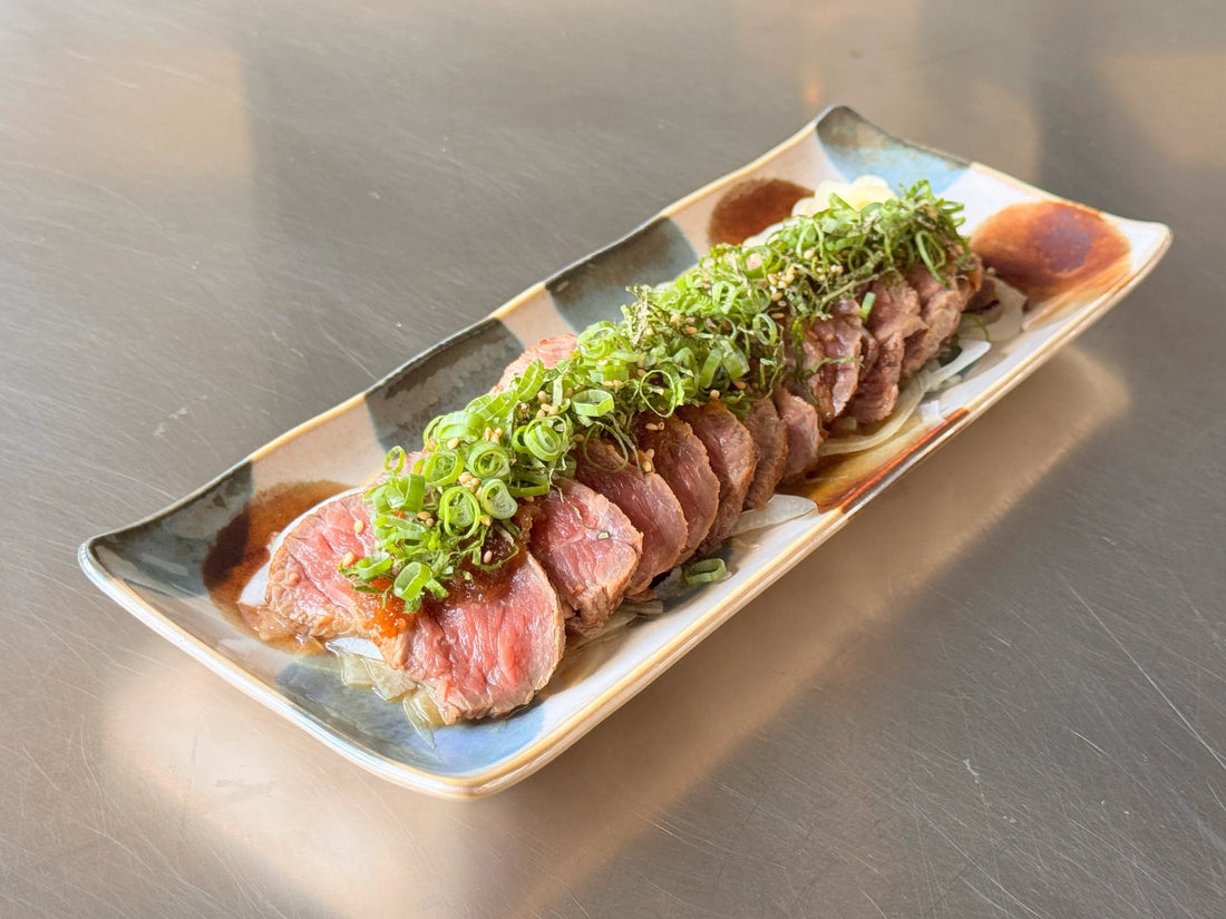 Tataki de bœuf au shio koji