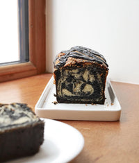 Cake au sésame noir