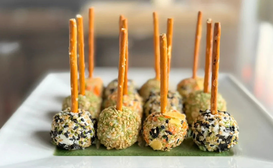 Sucettes de fromage frais aux Furikakés