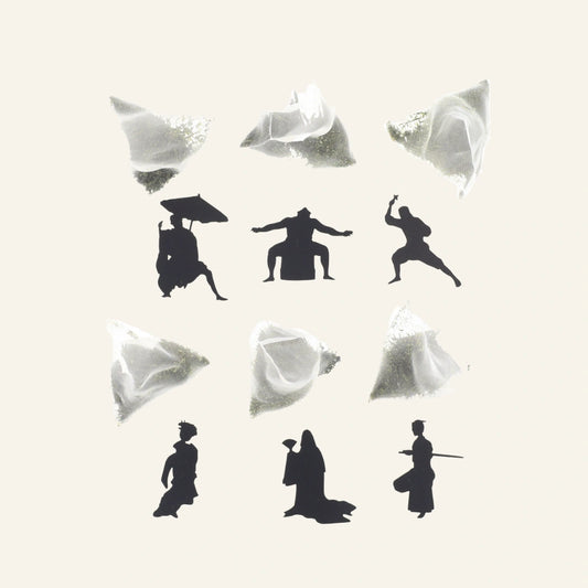6 sachets de thé vert sencha avec figurines