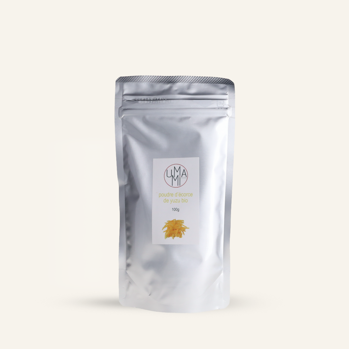 Poudre d'écorce de yuzu bio