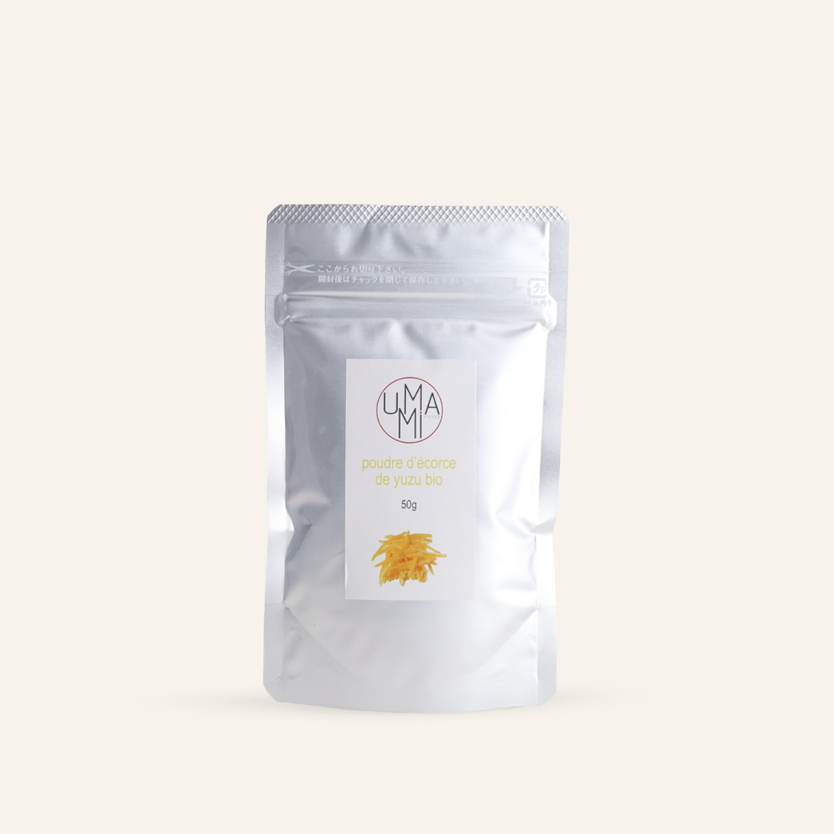Poudre d'écorce de yuzu bio