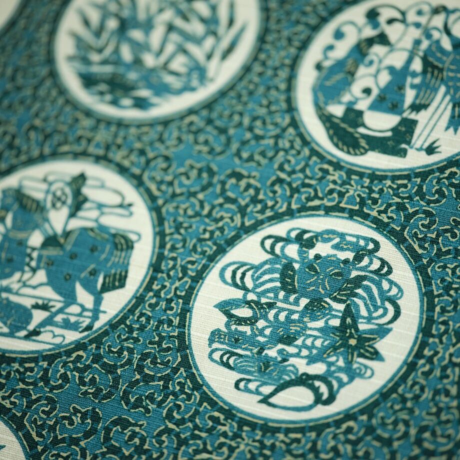 Cotton Furoshiki "Aesop's Fables" by Keisuke Serizawa