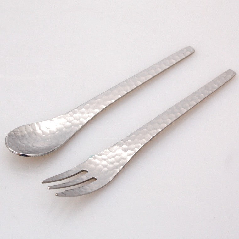 6 couverts martelés pour dessert