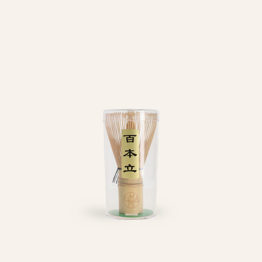 Chasen, 100 bristle matcha whisk with Umami logo