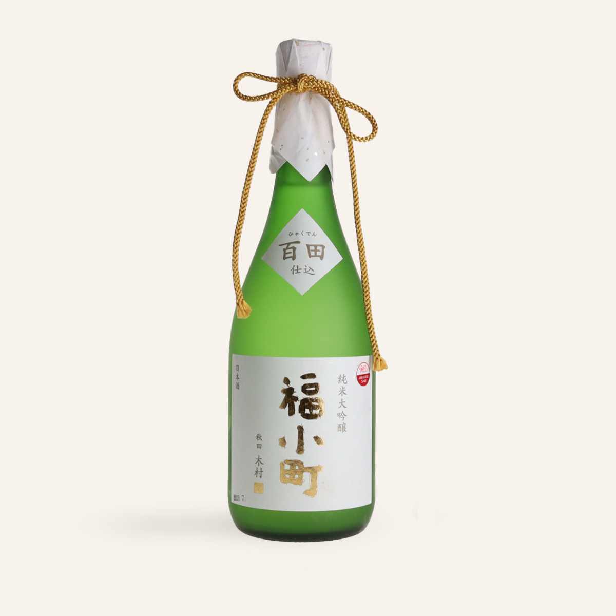 Fukukomachi Junmai Daiginjo Sake "Hyakuden 40" 720ml (16% vol.)