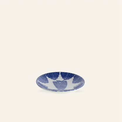 Petite assiette en porcelaine motifs "Chauve-souris"