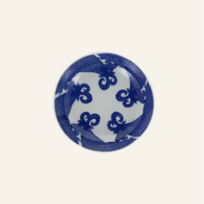 Petite assiette creuse en porcelaine motifs "Boucs"