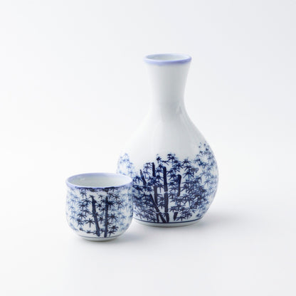 Carafe à saké Tokkuri en porcelaine Hasamiyaki "Wakatake" 175ml