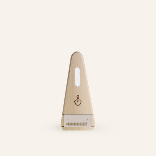 Wooden chive grater