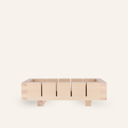 Presse à oshizushi en cyprès Hinoki (5 sushis)