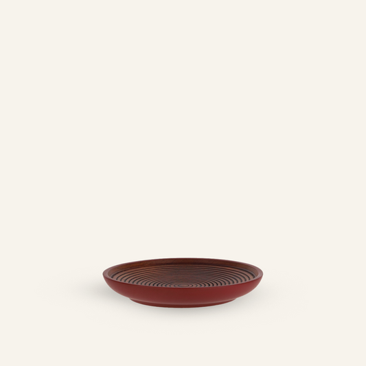 Assiette en bois de lithocarpus glaber