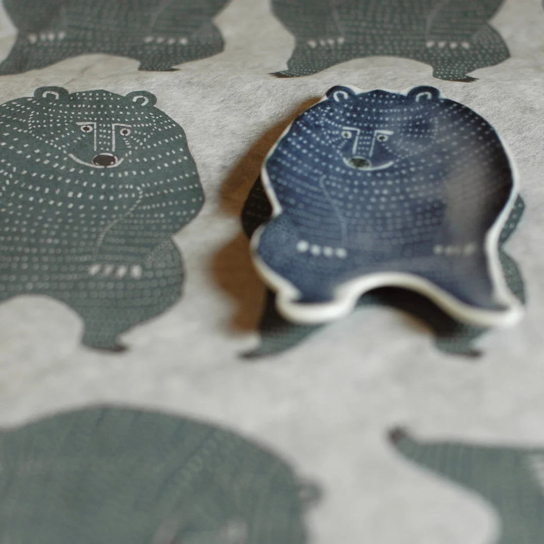 Coupelle en porcelaine "Ours bleu"