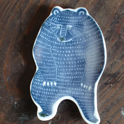 Coupelle en porcelaine "Ours bleu"
