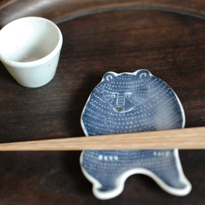 Coupelle en porcelaine "Ours bleu"