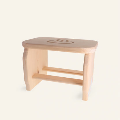 Tabouret de bain Onsen en bois hinoki