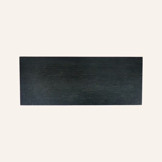 Indigo-dyed oak dish