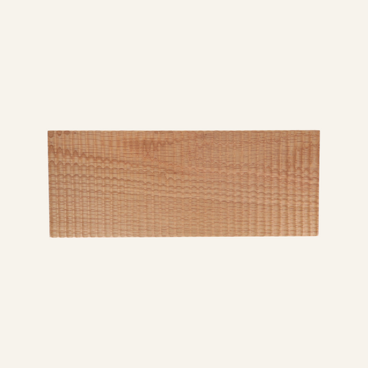 Striated oak dish