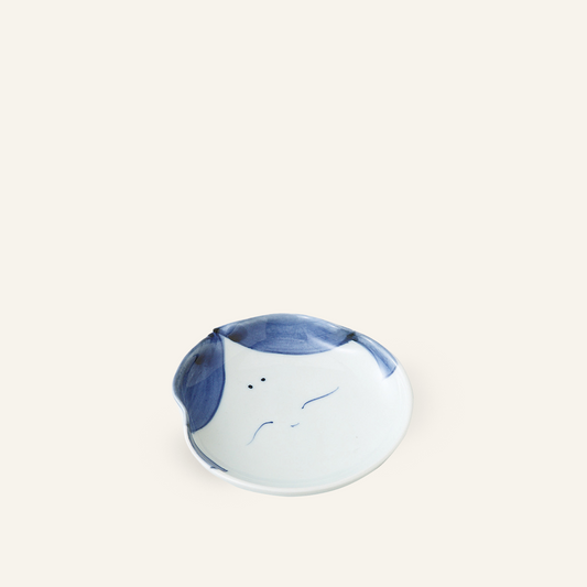 Hasamiyaki porcelain bowl "Okame"