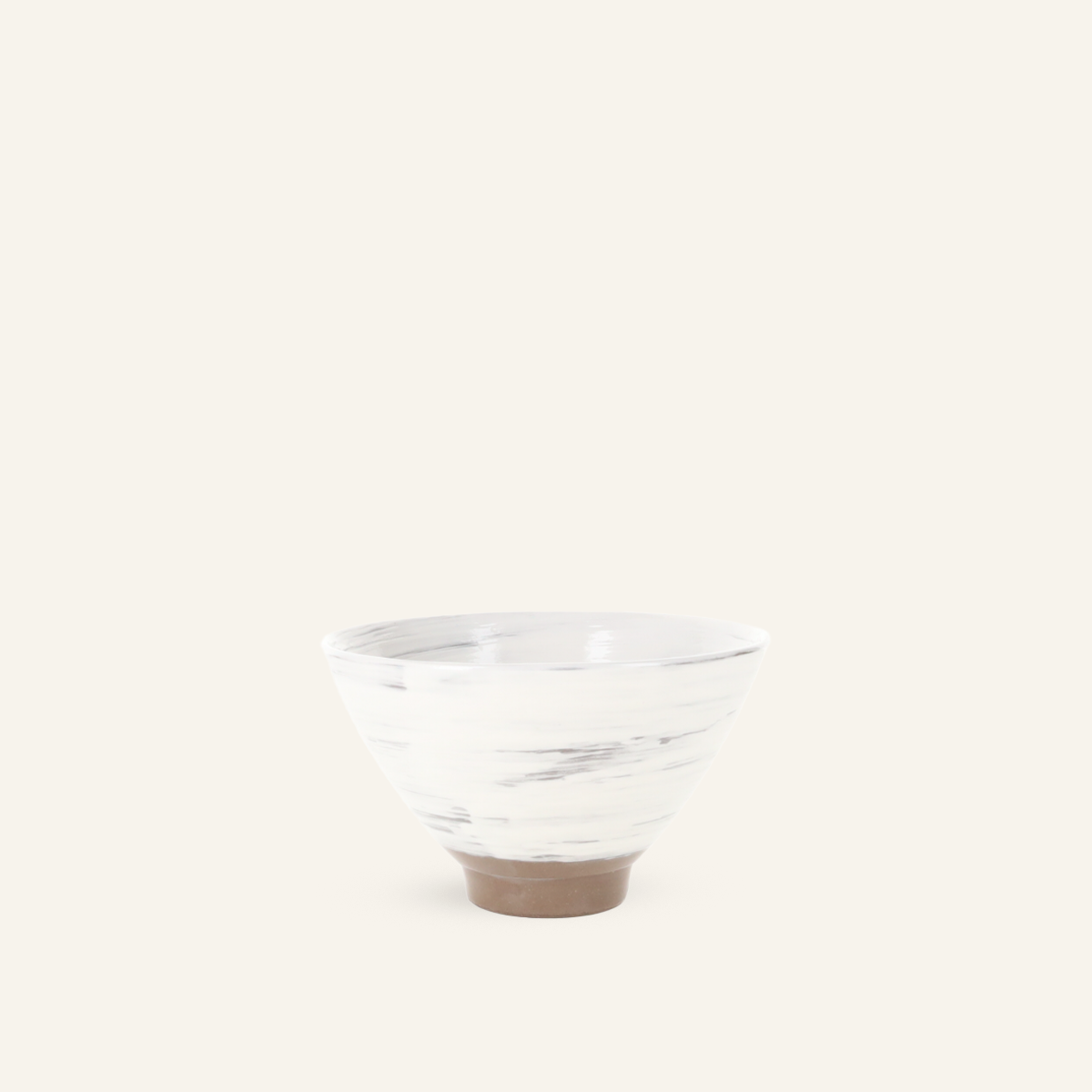 Hasamiyaki "sui" ceramic rice bowl