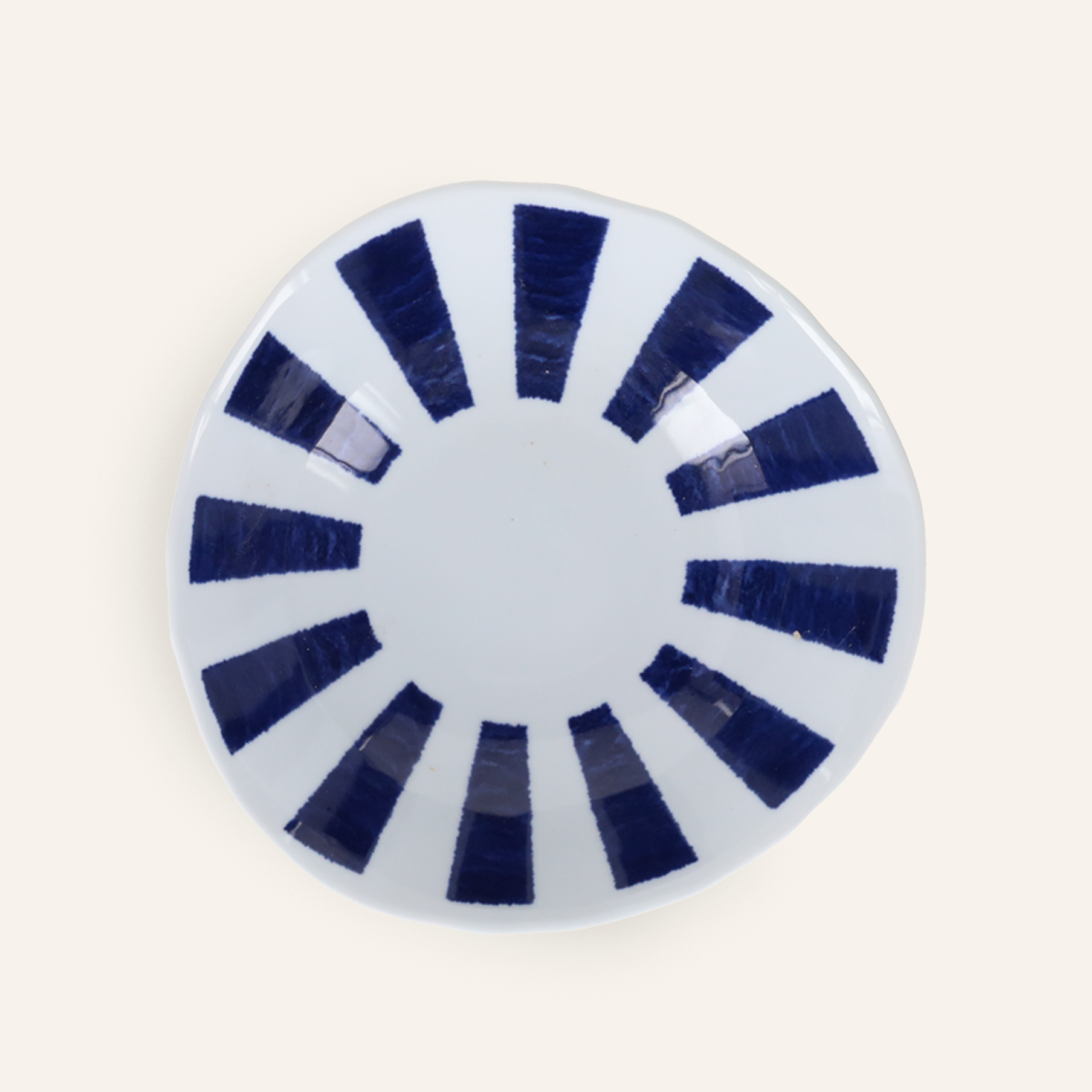 Hasamiyaki "Indigo Tokusa" Porcelain Noodle Bowl
