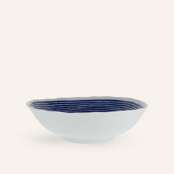 Bol à nouilles en porcelaine Hasamiyaki "Indigo Komasuji"