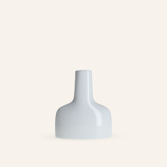Vase blanc en porcelaine Hasamiyaki