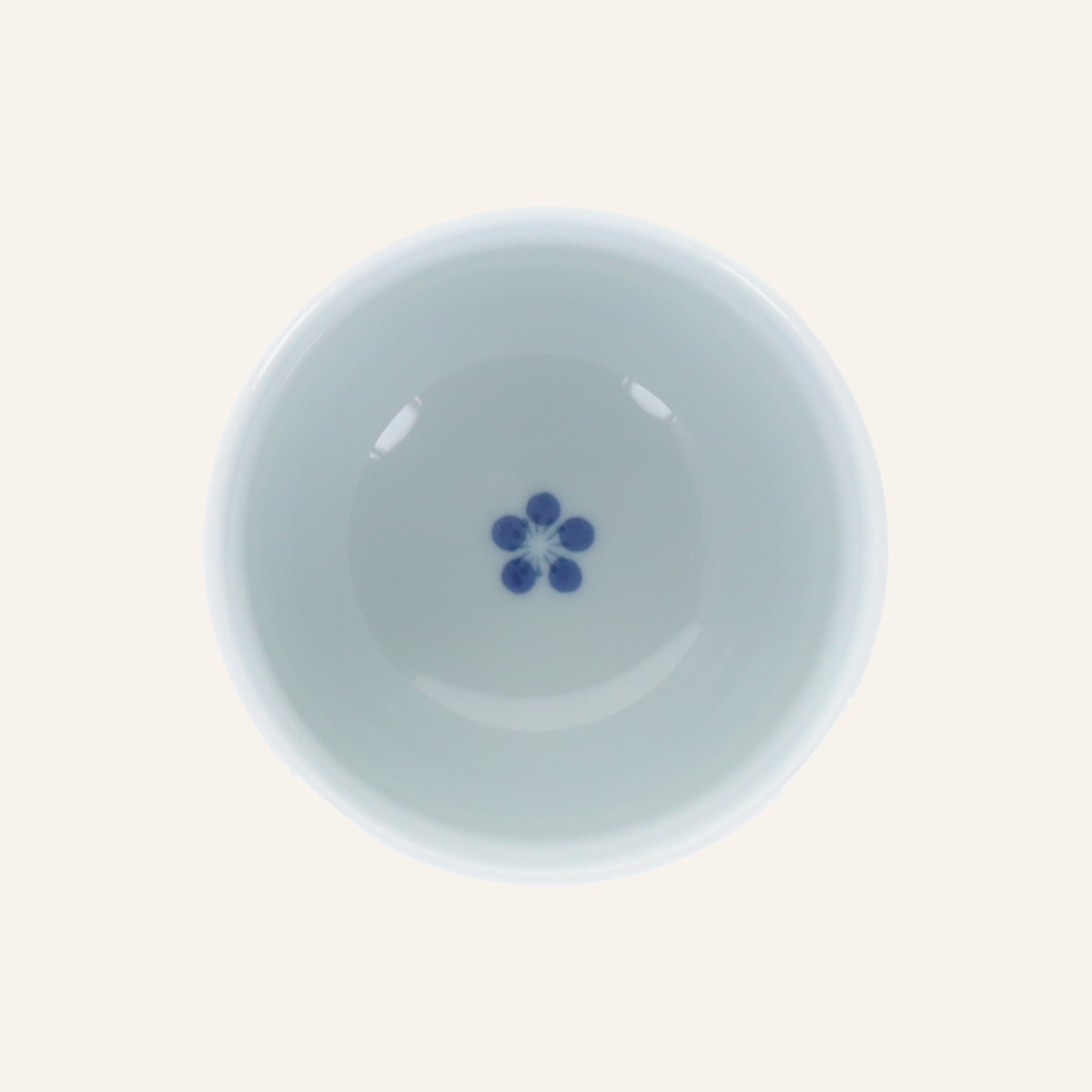 Hasamiyaki "Yumeji" porcelain chawanmushi bowl with lid