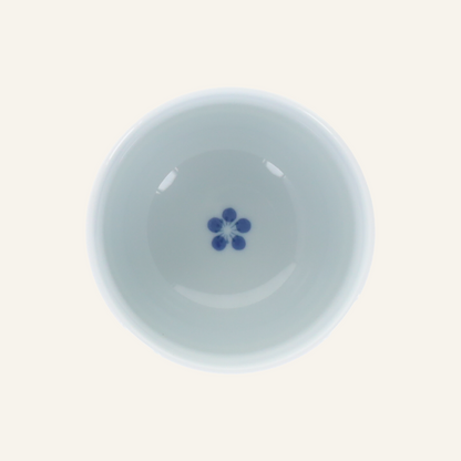 Hasamiyaki "Yumeji" porcelain chawanmushi bowl with lid