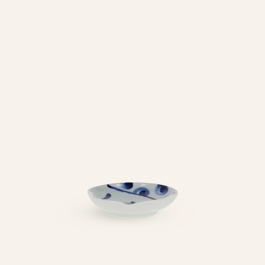 Hasamiyaki porcelain bowl "Hyottoko"