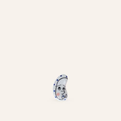 Hasamiyaki porcelain chopstick rest "Hyottoko"