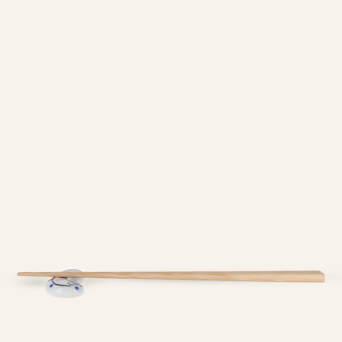 Hasamiyaki porcelain chopstick rest "Hyottoko"