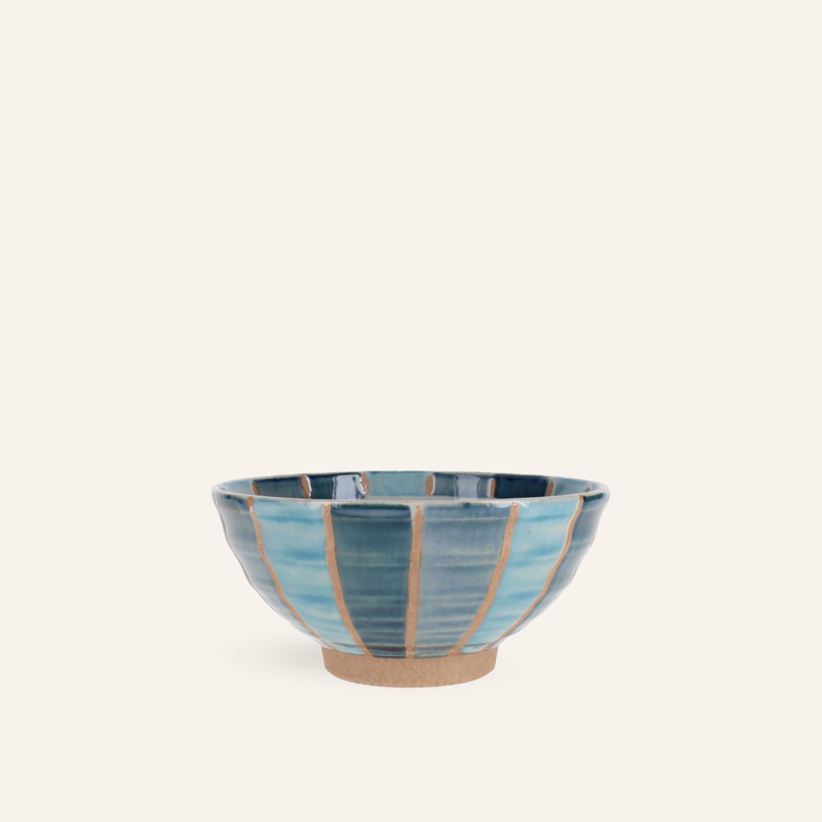 Hasamiyaki "Tokusa" ceramic rice bowl