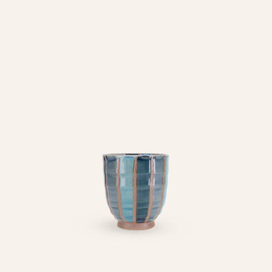 Hasamiyaki "Tokusa" ceramic tea cup