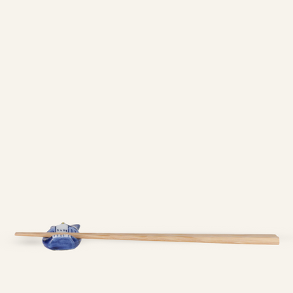 Repose baguettes en porcelaine Hasamiyaki "owl"