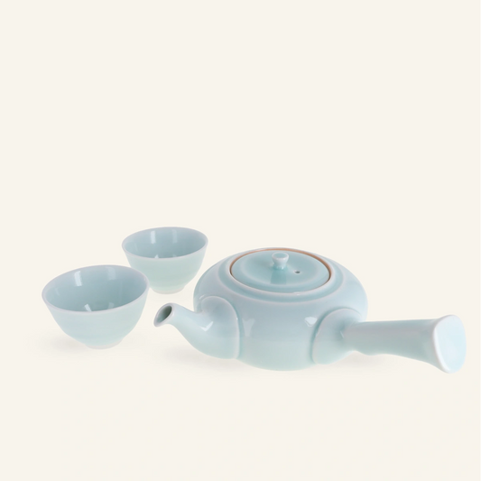 Service à thé traditionnel en porcelaine Hasamiyaki "seiji" 325ml
