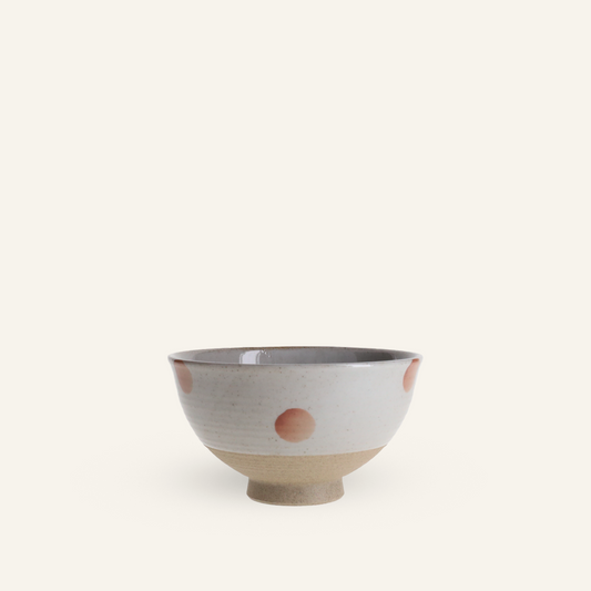 Bol à riz à pois céramique Aritayaki "mizutama"