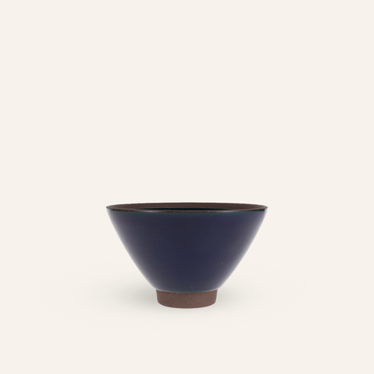 Hasamiyaki "sui" ceramic rice bowl