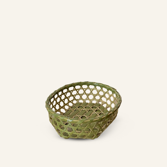 Mutsume Oval Bamboo Basket - Small (26.5cm)