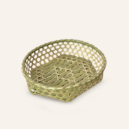 Mutsume Oval Bamboo Basket - Large (38cm)